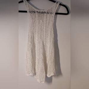 White Knit Sleeveless Top Size S #475